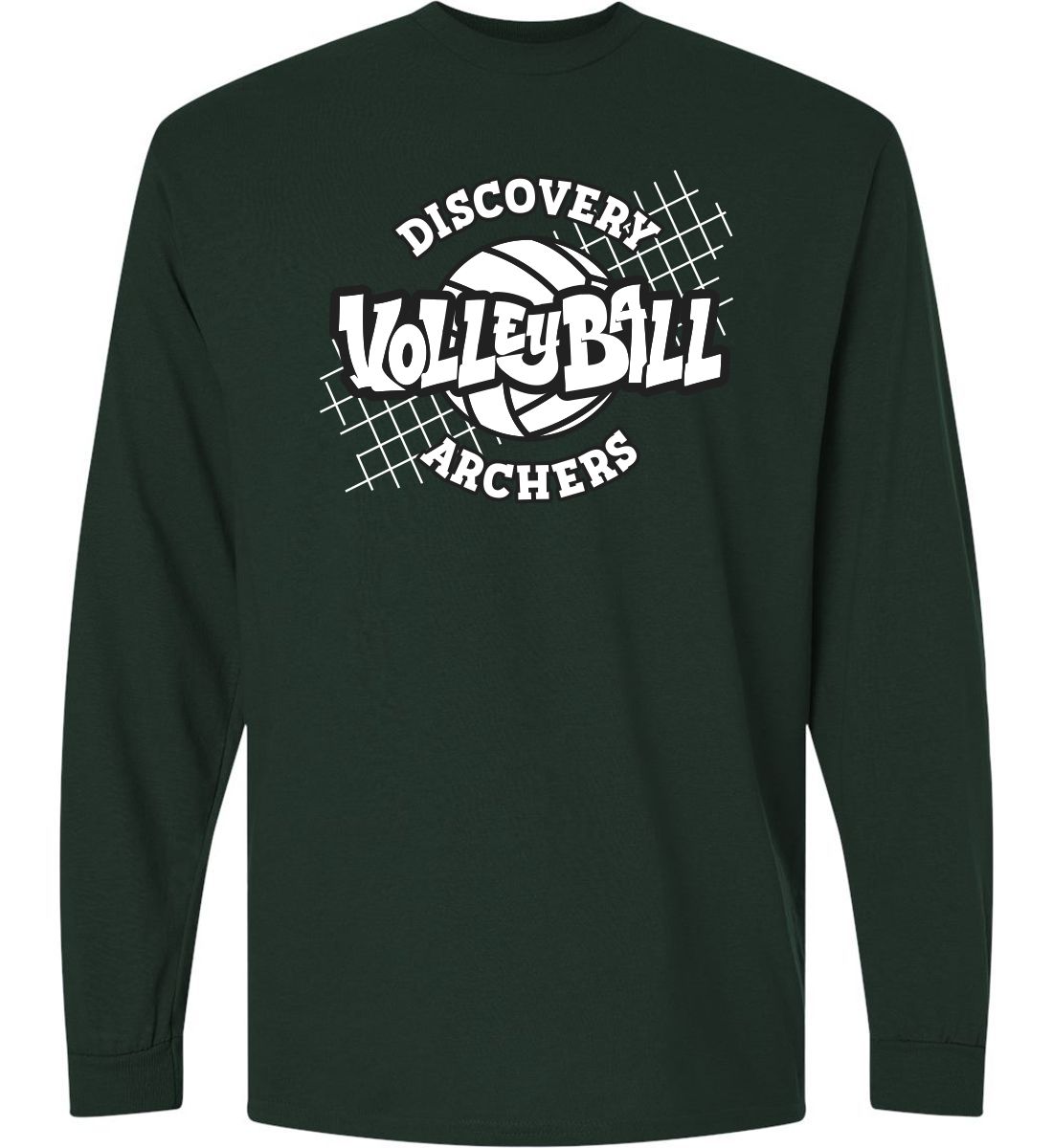 Forest Green Long Sleeve T-Shirt (Discovery Volleyball)
