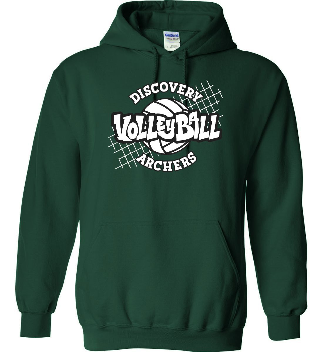Fan Dark Green Hoodie (Discovery Volleyball)