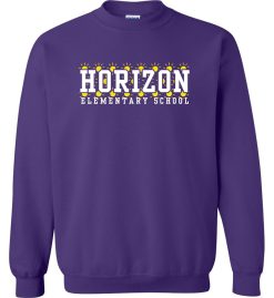 Purple Crewneck Sweatshirt (Horizon Design F)