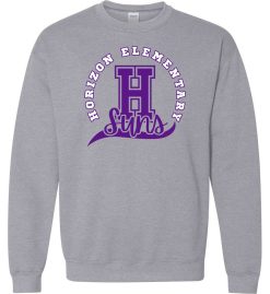 Sport Gray Crewneck Sweatshirt (Horizon Design G)