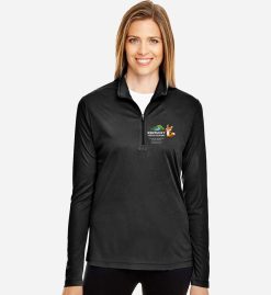 Women's Black Performance Quarter-Zip (KYVA 2026)