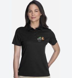 Women's Black Performance Polo (KYVA 2026)