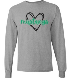 Sport Gray Long Sleeve T-Shirt (Mary Frank Elementary Design A)
