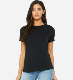 Black Short Sleeve Women's T-Shirt (Malibu Tanning) - Image 2