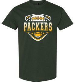 Forest Green Short Sleeve T-Shirt (Packers Rocket Football)