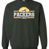 Forest Green w/Glitter Crewneck Sweatshirt (Packers Rocket Cheeleading)