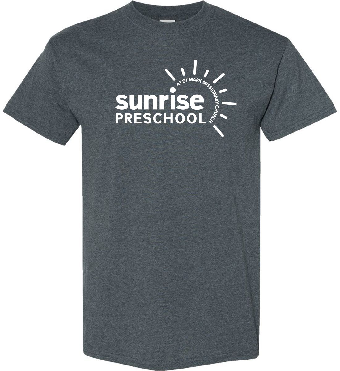 Dark Heather Short Sleeve T-Shirt (Sunrise Preschool)