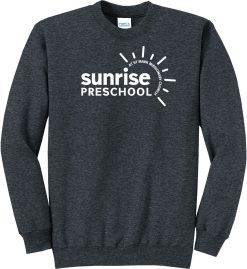 Dark Heather Crewneck Sweatshirt (Sunrise Preschool)