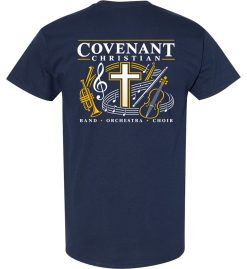 Navy Blue Softstyle® T-Shirt (Covenant Christian Music Department) - Image 2