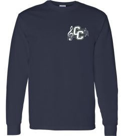 Navy Blue Long Sleeve T-Shirt (Covenant Christian Music Department)