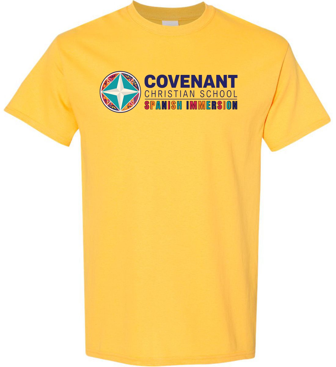 Yellow Short Sleeve T-Shirt (Covenant Christian Spanish Immersion)
