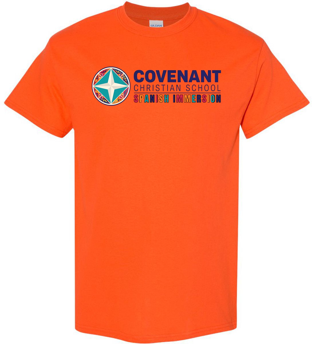 Orange Short Sleeve T-Shirt (Covenant Christian Spanish Immersion)