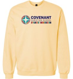 Yellow Haze Crewneck Sweatshirt (Covenant Christian Spanish Immersion)