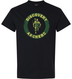 Black Short Sleeve T-Shirt (Discovery Middle School Design A)