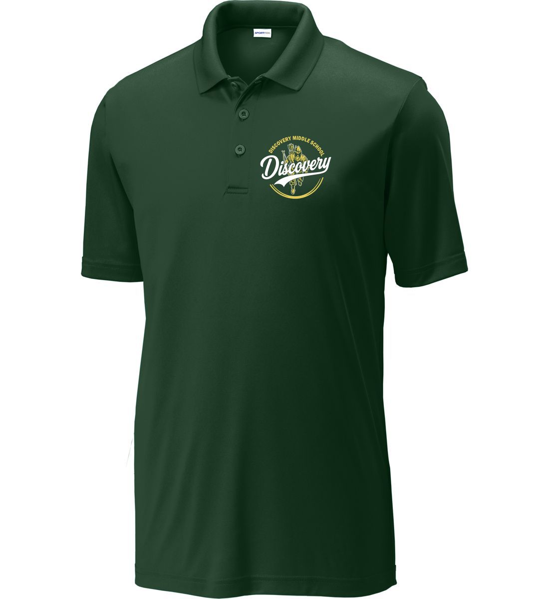 Forest Green Polo (Discovery Middle School Design C)