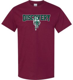 Maroon Short Sleeve T-Shirt (Discovery Middle School Design D)