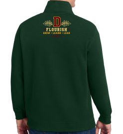 Forest Green Quarter-Zip Sweatshirt (Discovery Middle School Design F) - Image 2