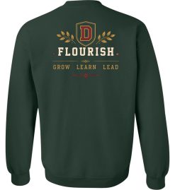 Forest Green Crewneck Sweatshirt (Discovery Middle School Design G) - Image 2