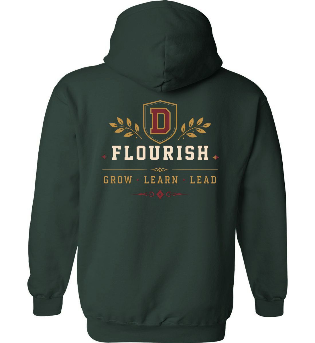 Forest Green Hoodie (Discovery Middle School Design G) - Image 2
