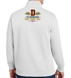White Quarter-Zip Sweatshirt (Discovery Middle School Design F) - Image 2