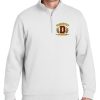 White Quarter-Zip Sweatshirt (Discovery Middle School Design F)