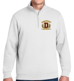 White Quarter-Zip Sweatshirt (Discovery Middle School Design F)