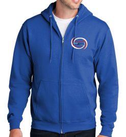 Royal Blue Full-Zip Hoodie (Elkhart United)