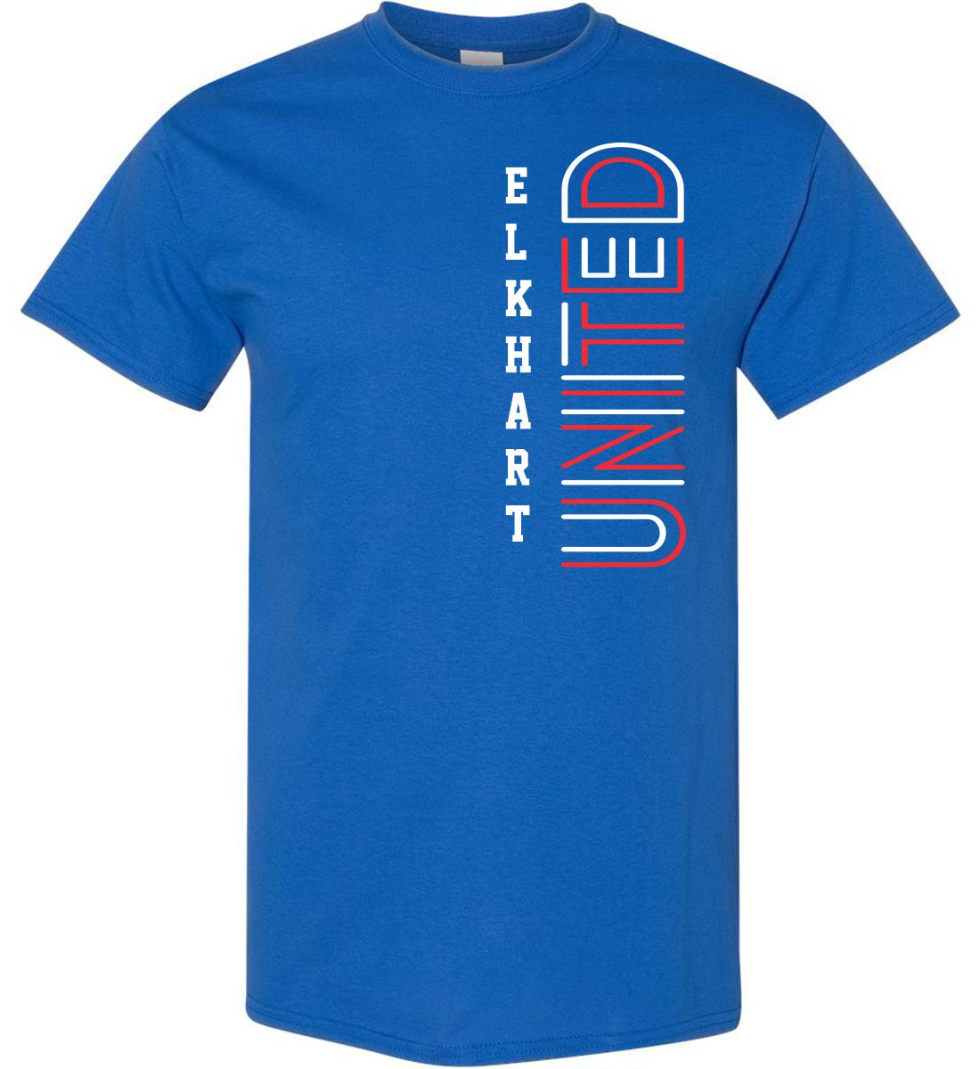Blue Short Sleeve T-Shirt (Elkhart United)