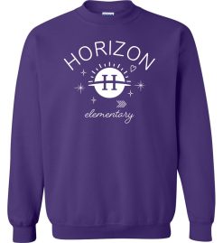 Purple Crewneck Sweatshirt (Horizon Design I)