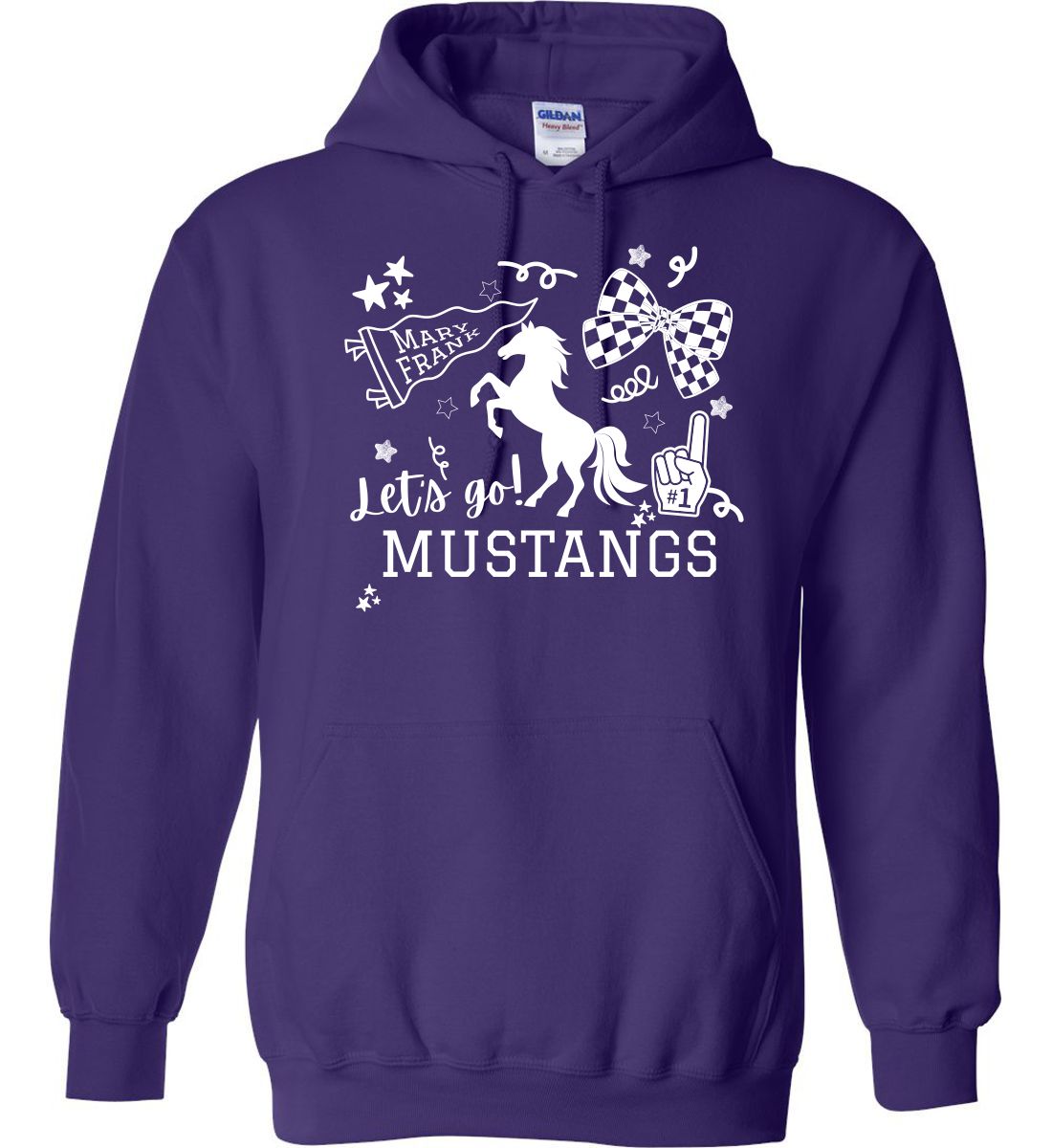 Purple Hoodie (Mary Frank Elementary Design B)