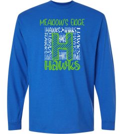 Royal Blue Long Sleeve T-Shirt (Meadow's Edge)