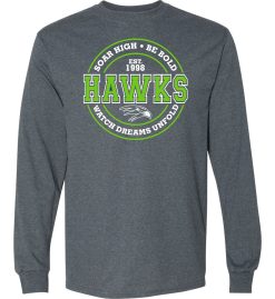 Dark Heather Long Sleeve T-Shirt (Meadow's Edge)
