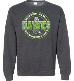 Dark Heather Crewneck Sweatshirt (Meadow's Edge)