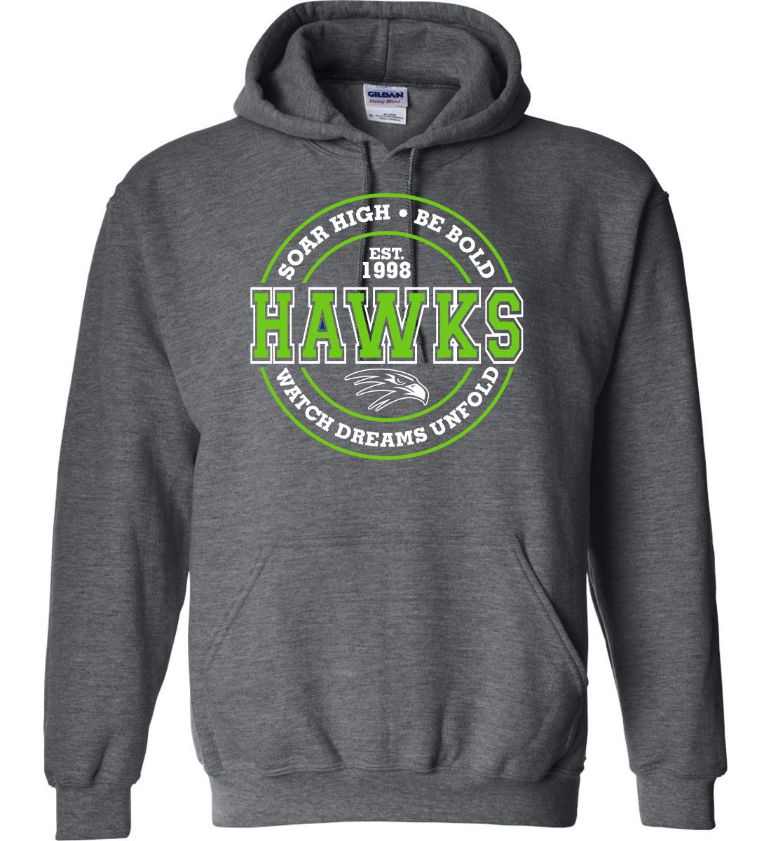 Dark Heather Hoodie (Meadow's Edge)