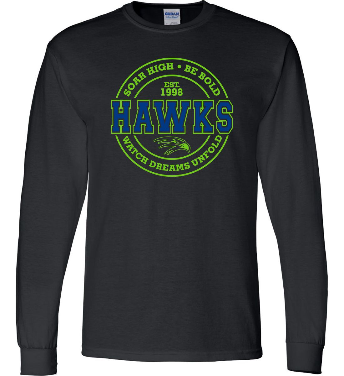Black Long Sleeve T-Shirt (Meadow's Edge)