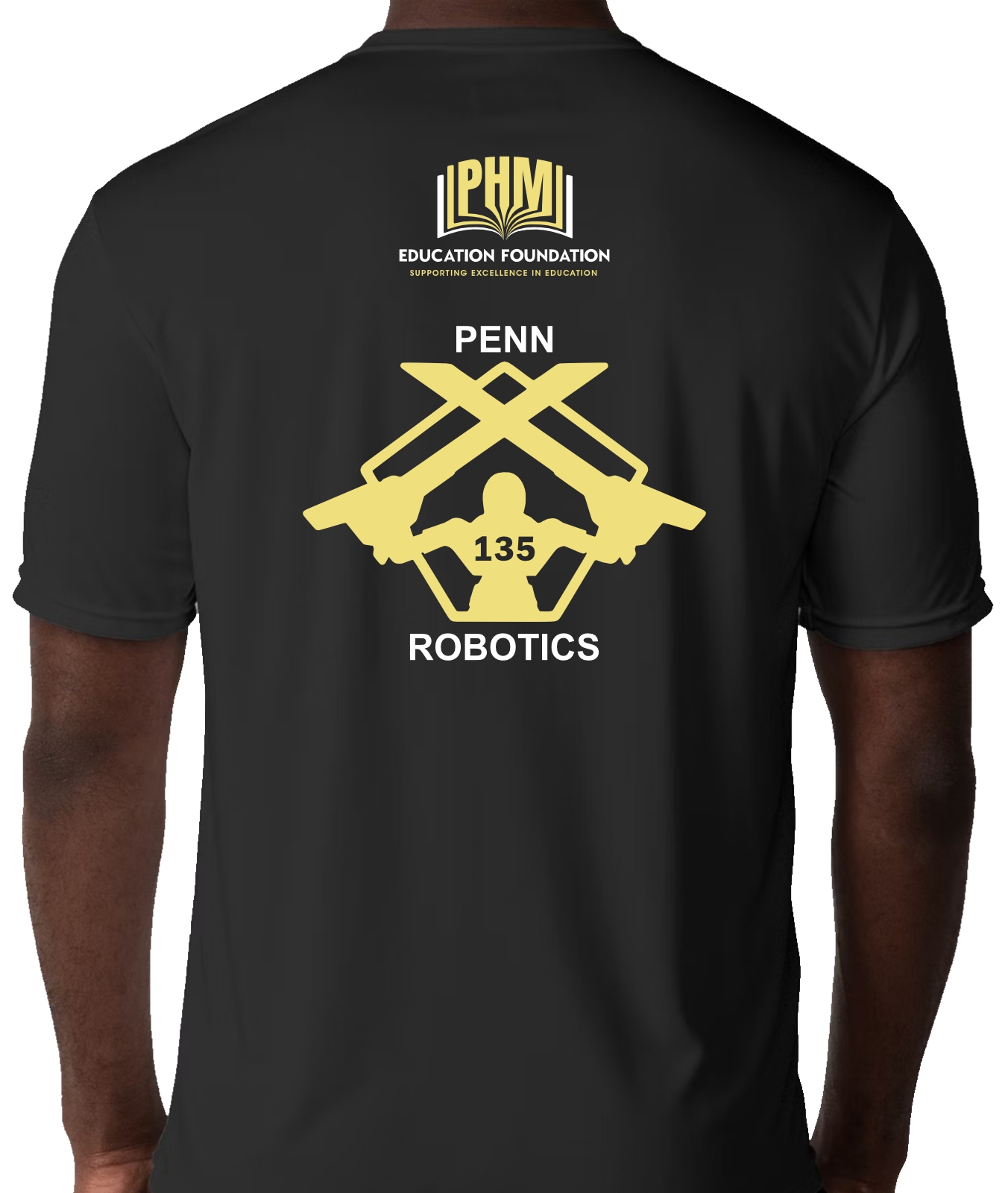 Black Cooling Performance Short Sleeve T-Shirt (Penn Short Circuits) - Image 2