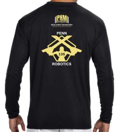 Black Cooling Performance Long Sleeve T-Shirt (Penn Short Circuits) - Image 2