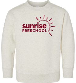 Natural Heather Toddler Crewneck Sweatshirt (Sunrise Preschool)