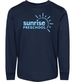Navy Blue Toddler Long Sleeve T-Shirt (Sunrise Preschool)