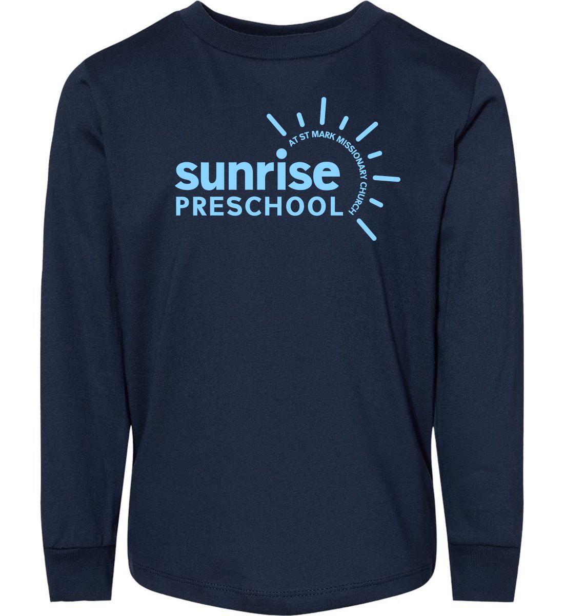 Navy Blue Toddler Long Sleeve T-Shirt (Sunrise Preschool)
