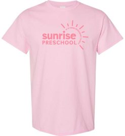 Light Pink Short Sleeve T-Shirt (Sunrise Preschool)