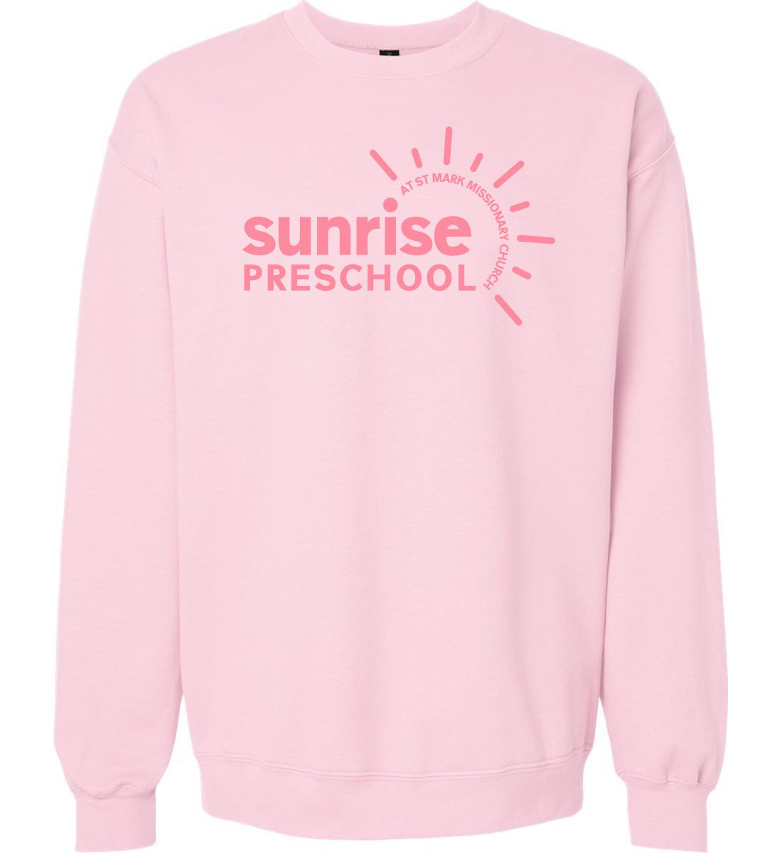 Light Pink Crewneck Sweatshirt (Sunrise Preschool)