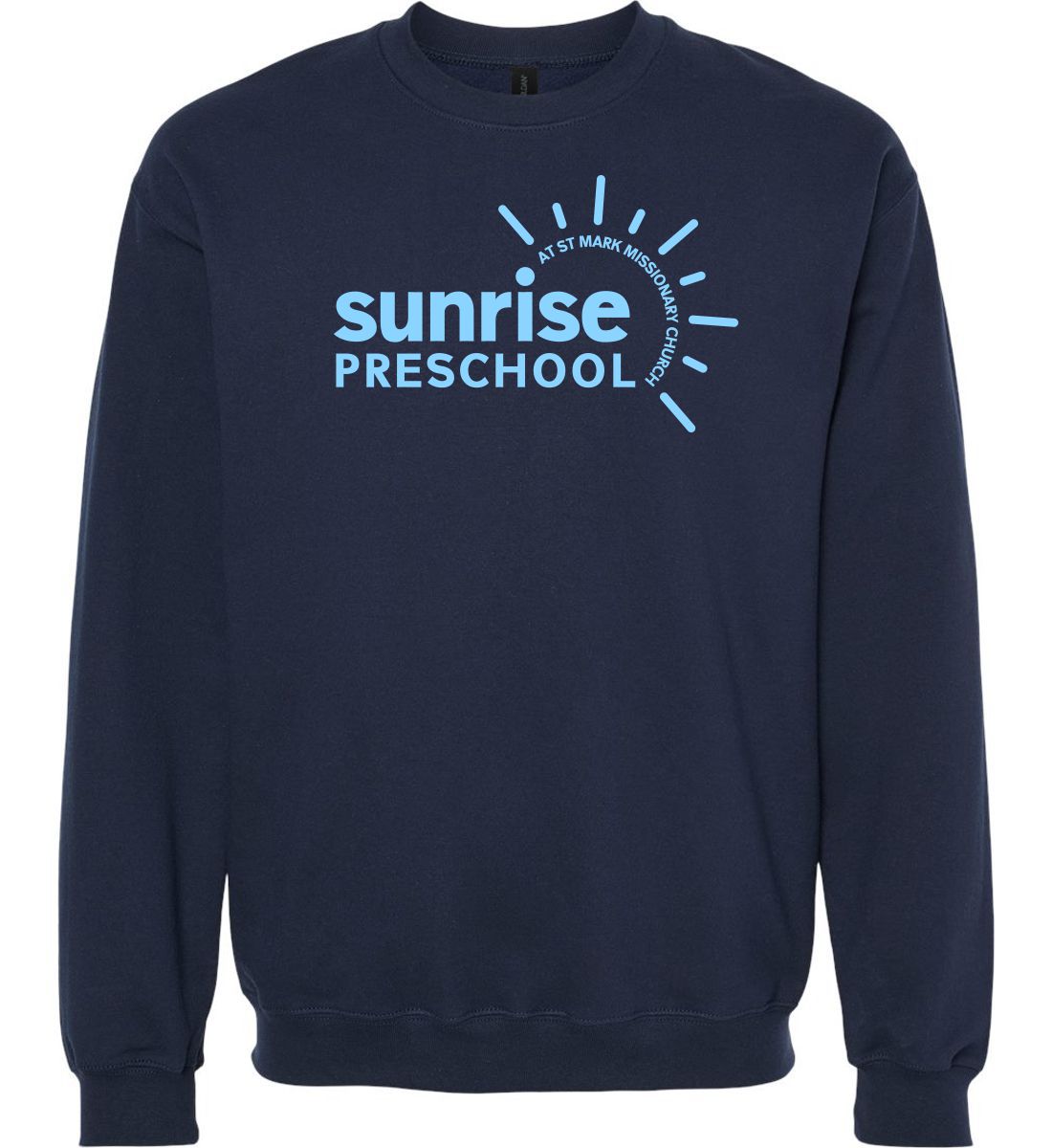 Navy Blue Crewneck Sweatshirt (Sunrise Preschool)